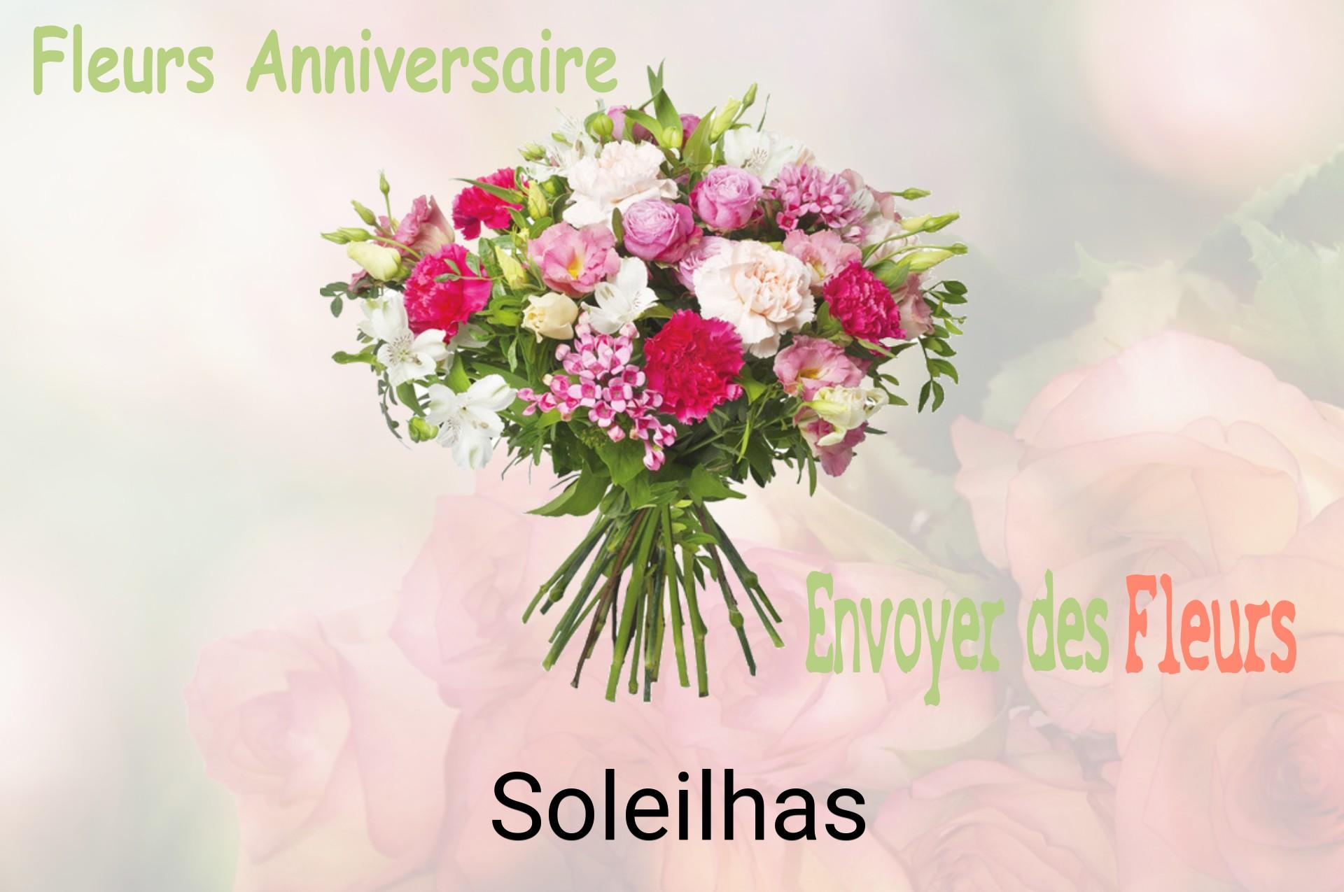 Bouquet de fleurs d’anniversaire livré à Soleilhas